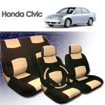 2001 2002 2003 2004 For Honda Civic PU Leather Seat Cover - £37.60 GBP
