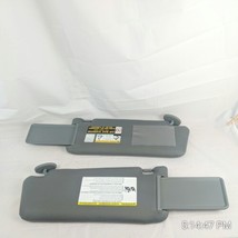 For 2005-12 Toyota Tacoma Gray Fabric LH RH Sun Visors w Mirrors and Extensions - £38.90 GBP