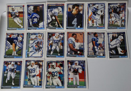 1992 Topps Indianapolis Colts Team Set of 20 Football Cards - £2.17 GBP