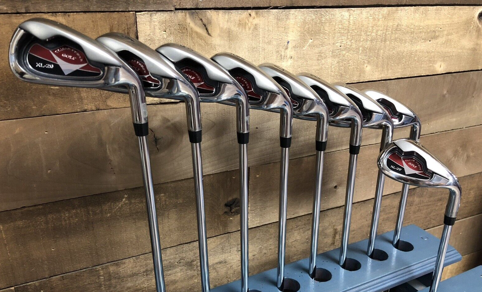 DEMO RH Short Men&#39;s -1&quot; Turbo Power Golf XL-20 Irons #3-SW Reg Flex 5753... - $391.95