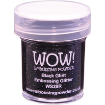 WOW! Embossing Powder 15ml-Black Glint - £12.05 GBP