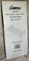 4297 Latitude II 24 Inch Rack with Towel Bar Stainless Steel Satin Nickel - $39.99