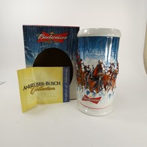 Budweiser 2007 Bud Holiday Stein Beer Mug Series Tradition CS678 ZXKJU - £11.99 GBP