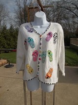 DESIGN OPTIONS PHILLIP&amp;JANE GORDON FLIP FLOP SWEATER XL - $130.00