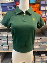 YONEX 23SS Women&#39;s Crop Collar Tennis T-Shirts Green [85/US:XXS] NWT 235... - £37.35 GBP