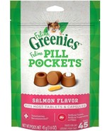 Greenies Feline Pill Pockets Cat Treats Salmon Flavor - 45 count - £11.77 GBP