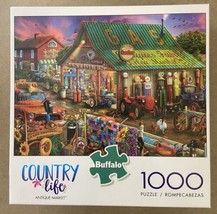 Buffalo Games Country Life 1000 Piece Puzzle Antique Market Sealed - $14.23