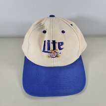 Miller Lite Mens Hat Strapback White and Navy Adjustable OS - $14.99