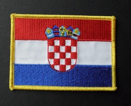 CROATIA INTERNATIONAL WORLD COUNTRY FLAG EMBROIDERED PATCH 2.3 X 3.5 INCHES - £4.50 GBP