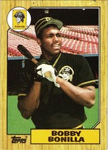 1987  Topps #184 Bobby Bonilla Rookie Pittsburgh Pirates MLB Vintage Baseball - £1.59 GBP
