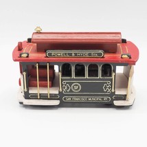 Vintage Powell &amp; Hyde San Francisco Wooden Streetcar Trolley Music Box - $65.62