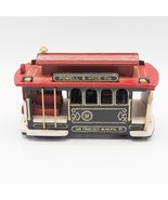Vintage Powell &amp; Hyde San Francisco Wooden Streetcar Trolley Music Box - £51.60 GBP