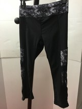 Kyodan Womens Leggings Size Small/P Crop Black Back Pocket Skinny Capri - £7.11 GBP