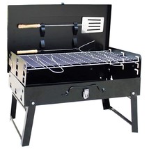 Jabells  Foldable Charcoal Barbeque Grill 8 Skewers for camping hiking O... - £46.30 GBP