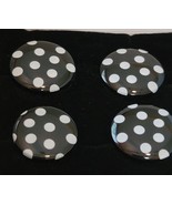 Magnetic Horse Show Number Pins Polka Dotty Black with white dots Set of... - $24.99