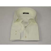 Men's Shirt By CASILA Turkey Cotton Blend Long Sleeves 502000-14 Solid Ivory image 3