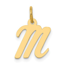 14k Small Script Letter M Initial Charm YC658M - $102.01