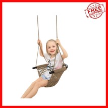 Light Brown Adjustable Rope Swing Seat for Kids - Perfect for Indoor and... - $1,413.29 MXN