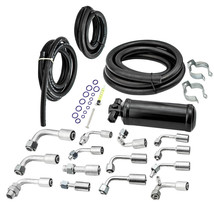 134a Air Conditioning A/C AC Extended Length Hose &amp; Fittings &amp; Drier Kit - £86.29 GBP