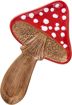 Spoon Rest Spoon Holder for Stove Top Cute Mushroom Spoon Rest for Kitchen Count - £15.59 GBP