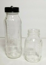 Vintage Evenflo Glass Baby Bottles 8 ounce and  4 ounce - £7.92 GBP