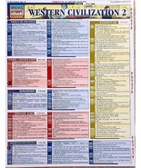 BarCharts Western Civilization 2 Waterproof Laminated Quick Study Refere... - $289.65 MXN