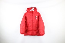 Vtg Nike Boys Large Distressed Mini Swoosh Ohio State University Puffer ... - $59.35