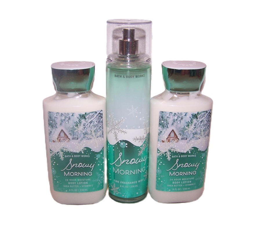 Snowy Morning 3 Piece Set - Fragrance Mist & Body Lotion Bath & Body Works