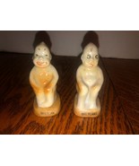 Vintage Smiling &quot;BillyCan&quot; &amp; Sad &quot;BillCan&#39;t&quot; Salt Pepper Shakers-Toilet-... - $13.60 CAD