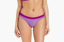 Speedo Women&#39;s Vivid Heathered Bikini Bottom, Violet, Size 14 - $14.84