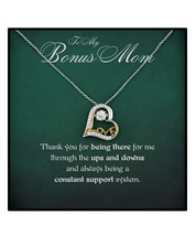 Love Dancing Necklace Bonus Mom Gift, Constant Support System, Message Card Jewe - £42.96 GBP+
