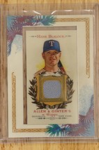 2007 Topps Allen &amp; Ginters Framed Mini Relics Hank Blalock AGR-HB Baseball Card - £8.54 GBP
