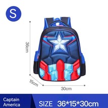 Disney Captain America Kids 3d Cute Spiderman Design Print Backpack Children Bag - £26.96 GBP