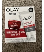 Olay Regenerist Duo Sculpting Cream &amp; Detoxifying Pore Scrub Set - $29.51 CAD