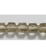 6mm Czech Cathedral Transparent All Light Gray Glass Beads, 25 grey fire... - €1,96 EUR
