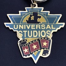 Universal Studios Key Fob Ring Metal Gold Tone Souvenir Keyring - $14.34