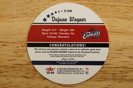 2003-04 Fleer Ultra - Roundball Jersey Basketball Card D-DW Dajuan Wagner Comets - £5.93 GBP