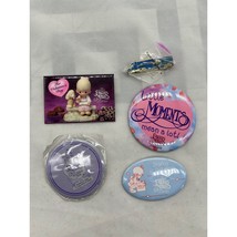 Lot of 5 Vintage Precious Moments Pins Buttons Magnet - £11.70 GBP