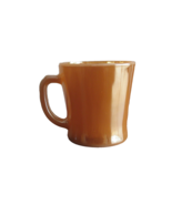 Vintage Anchor Hocking Oven Proof Made In USA Peach Luster Mug #1212 Irr... - $10.00
