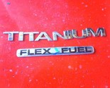12-17 Ford Focus &amp; Fiesta TITANIUM Chrome Rear Trunk Emblem OEM CP9Z-544... - £12.03 GBP