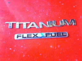 12-17 Ford Focus &amp; Fiesta TITANIUM Chrome Rear Trunk Emblem OEM CP9Z-544... - $15.29