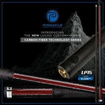 LUCASI LP15 CUE CARBON FIBER PINNACLE SHAFT UNILOC 12.5 MM LTD NEW FREE ... - £925.69 GBP