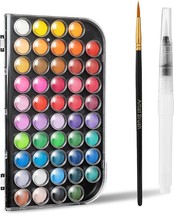 Watercolor Paint 48 Colors Washable Watercolor Paint Set with a Brush a Refillab - £16.59 GBP