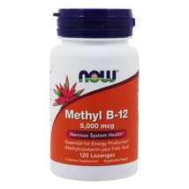 NOW Foods Methyl B12 5000 mcg., 120 Lozenges - $29.39