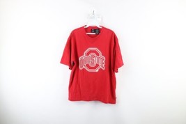 Vintage 90s Starter Mens Medium Faded Spell Out Ohio State University T-Shirt - £30.59 GBP