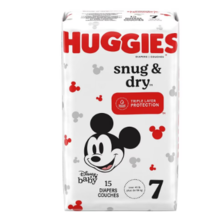 Huggies Snug &amp; Dry Baby Diapers, Size 715.0ea - $30.01