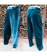 Men&#39;s Smash Velvet Turquoise Fashion Pants  - £114.35 GBP