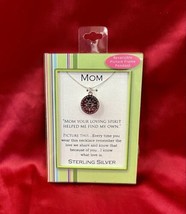 Sterling Silver Picture Pendant Mom Mother Loving Spirit Memory Necklace... - $23.22