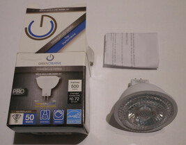 12 pc Green Creative 57985 MR16 LED Dimmable Light Bulb 6W 500 Lumens Wa... - $69.69 CAD