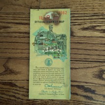 1962 Official Illinois State Highway Transportation Travel Road Map - £7.46 GBP
